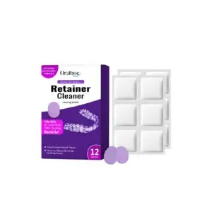 Oralhoe Purple Denture & Retainer Cleaning Tablets - Stain Removal & Odor Control