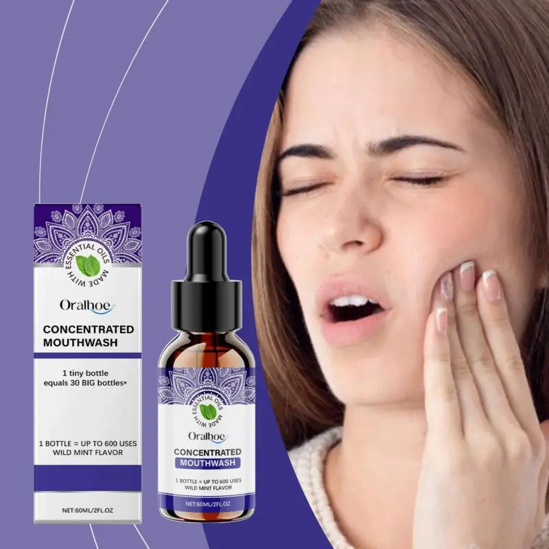 Oralhoe Mint Mouthwash for Fresh Breath, Teeth Cleaning & Gentle Care - Image 2