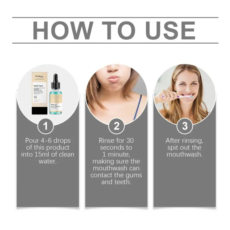 Oralhoe Coconut Mouthwash: Gentle Gum Care, Stain Removal & Fresh Breath - Image 6