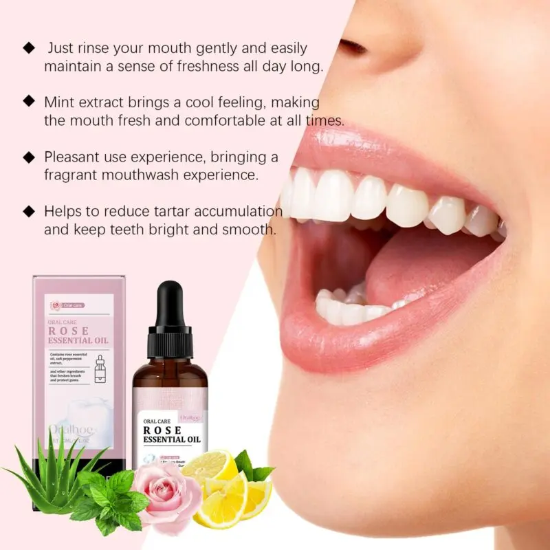 Oralhoe Rose Mouthwash: Stain Removal, Gingiva Care, Fresh Breath - Image 3
