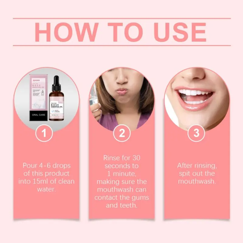 Oralhoe Rose Mouthwash: Stain Removal, Gingiva Care, Fresh Breath - Image 6