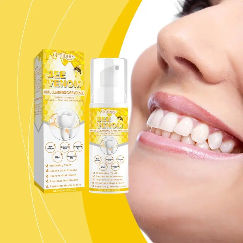 Oralhoe Gentle Dental Mousse for Sensitive Gums - Stain Remover & Toothpaste Alternative - Image 2