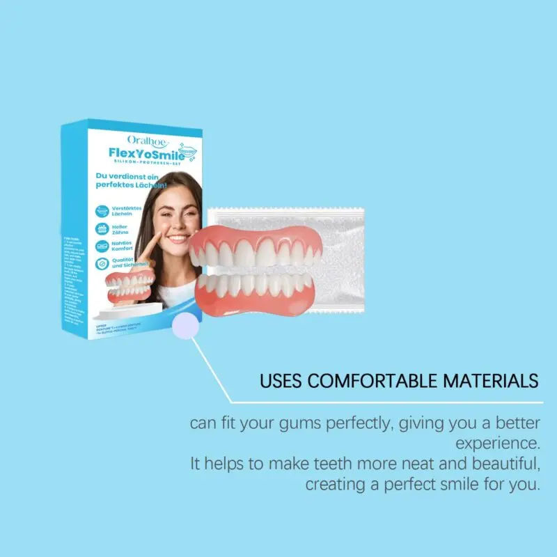 Oralhoe Cosmetic Denture Set - Comfort Fit Dental Kit for Smile Enhancement - Image 4