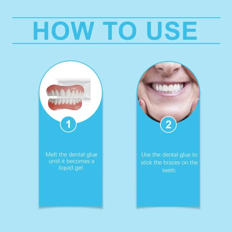 Oralhoe Cosmetic Denture Set - Comfort Fit Dental Kit for Smile Enhancement - Image 5
