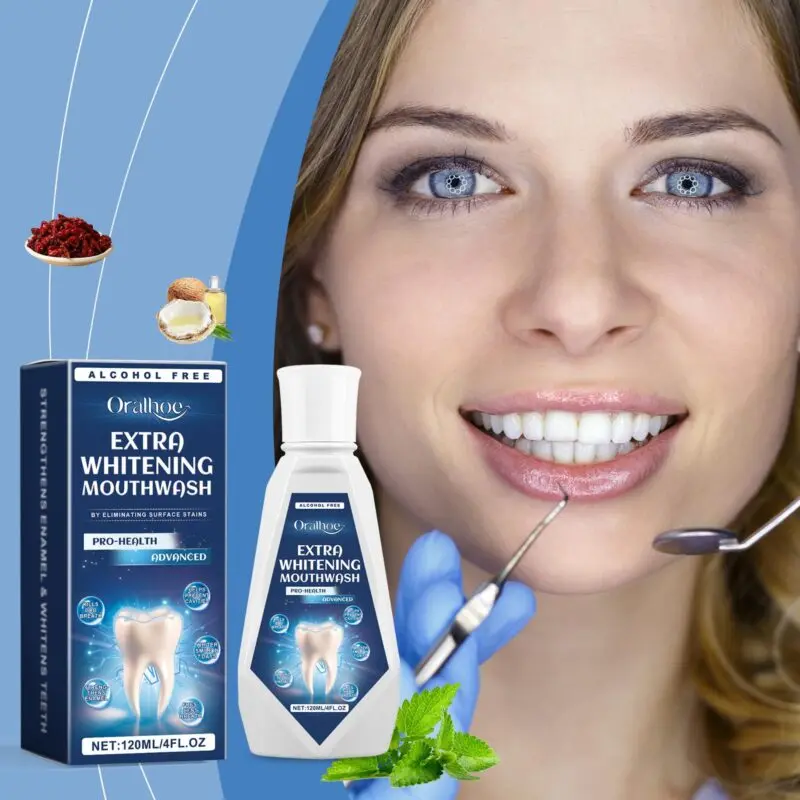 Oralhoe Daily Dental Care Mouthwash - Refreshing Mint, Gentle Ingredients & Stain Removal - Image 2