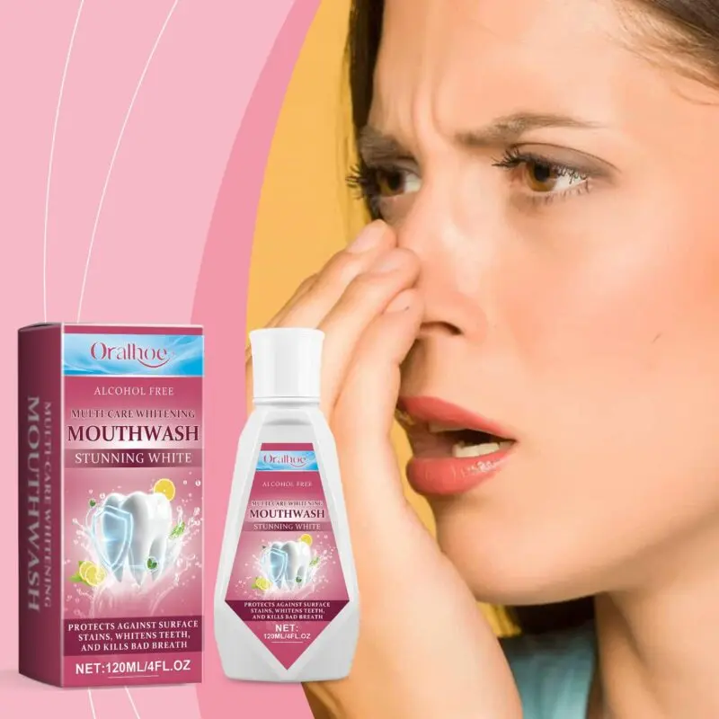 Oralhoe Mint Mouthwash: Gentle Gum Care, Fresh Breath & Stain Prevention - Image 2