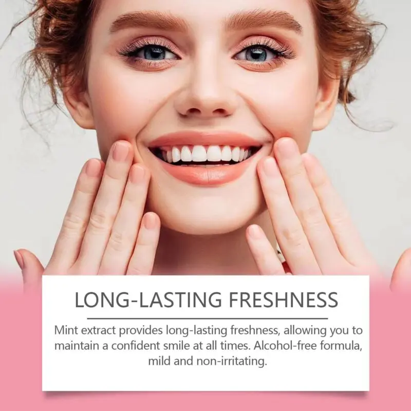 Oralhoe Mint Mouthwash: Gentle Gum Care, Fresh Breath & Stain Prevention - Image 3