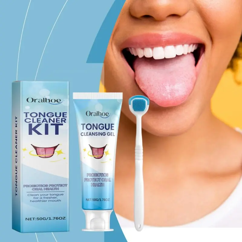 Oralhoe Tongue Care Set: Food Residue Removal and Oral Hygiene - Image 2