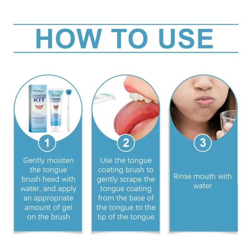 Oralhoe Tongue Care Set: Food Residue Removal and Oral Hygiene - Image 6