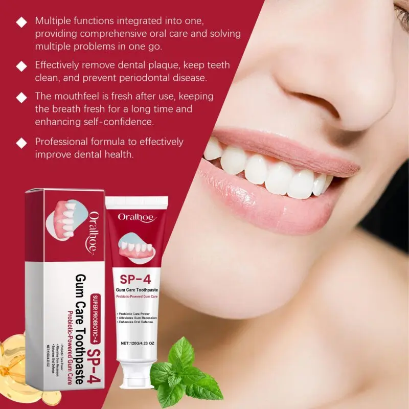 Oralhoe Gum Care Toothpaste - Teeth Whitening, Stain Removal & Enamel Protection - Image 4