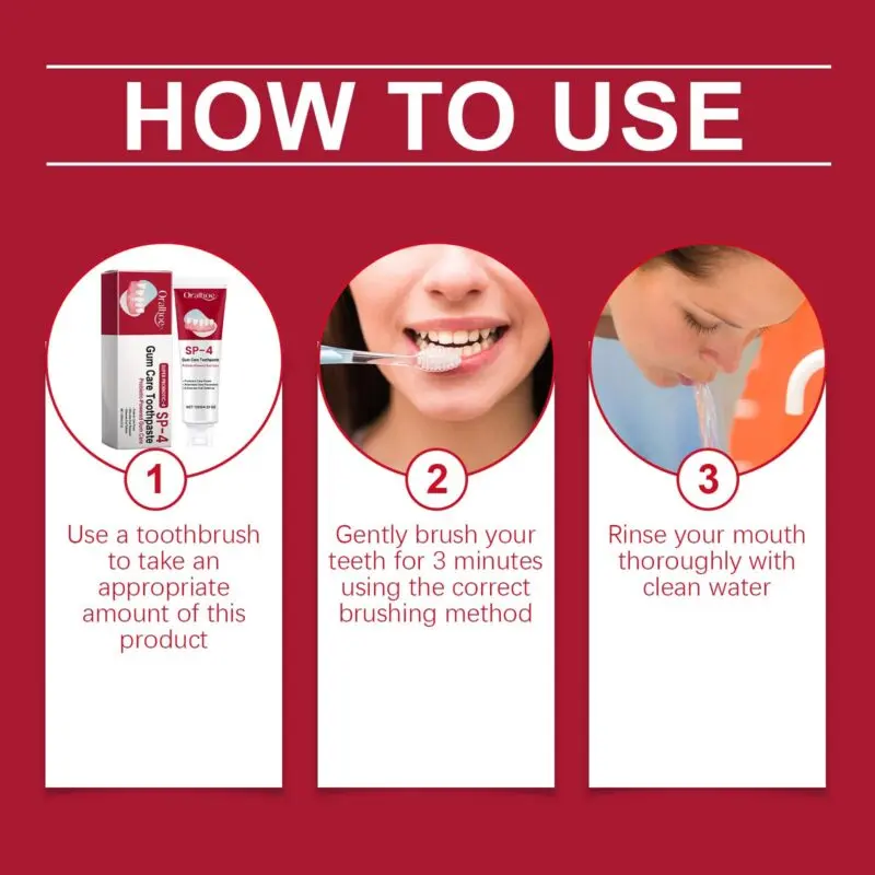 Oralhoe Gum Care Toothpaste - Teeth Whitening, Stain Removal & Enamel Protection - Image 6