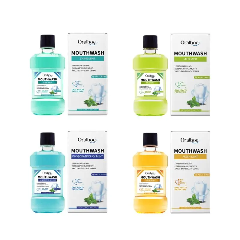 Oralhoe Daily Mouthwash - Teeth Cleaning, Odor Removal, Fresh Breath Mint