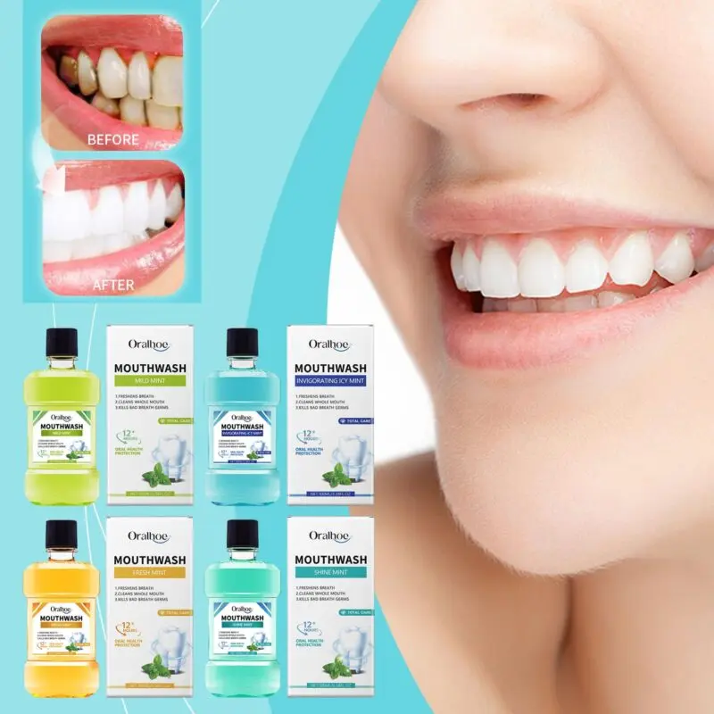 Oralhoe Daily Mouthwash - Teeth Cleaning, Odor Removal, Fresh Breath Mint - Image 2