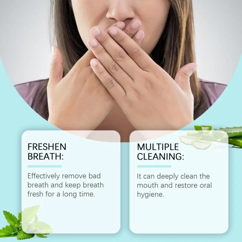 Oralhoe Daily Mouthwash - Teeth Cleaning, Odor Removal, Fresh Breath Mint - Image 4