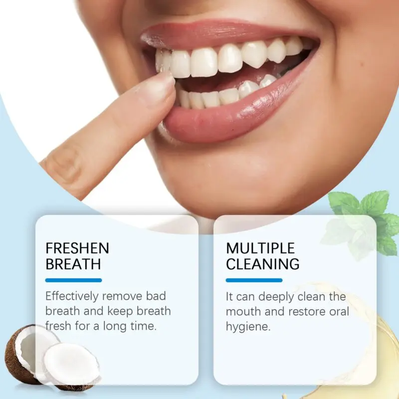 Oralhoe Coconut Mouthwash - Odor and Stain Removal, Fresh Breath, Oral Health - Image 4