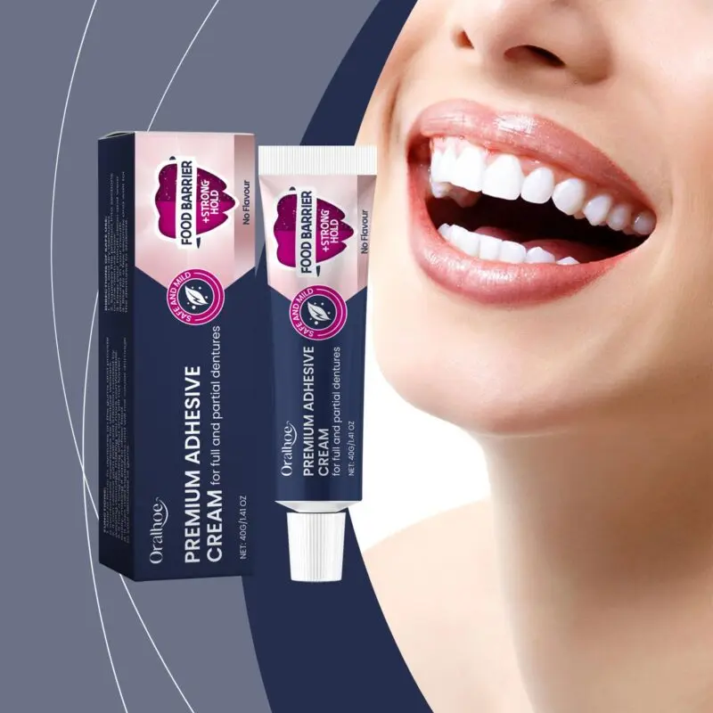 Oralhoe Denture Adhesive Cream for Loose Dentures, Comfort Care & Gum Protection - Image 2