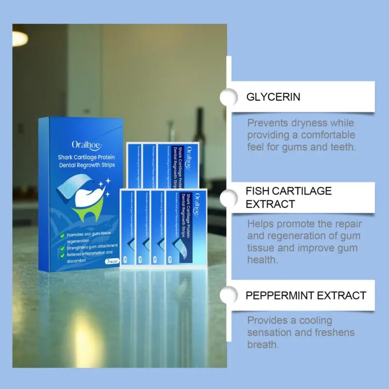 Oralhoe Dental Whitening Strips - Stain Removal for Teeth, Brightening Treatment - Image 3