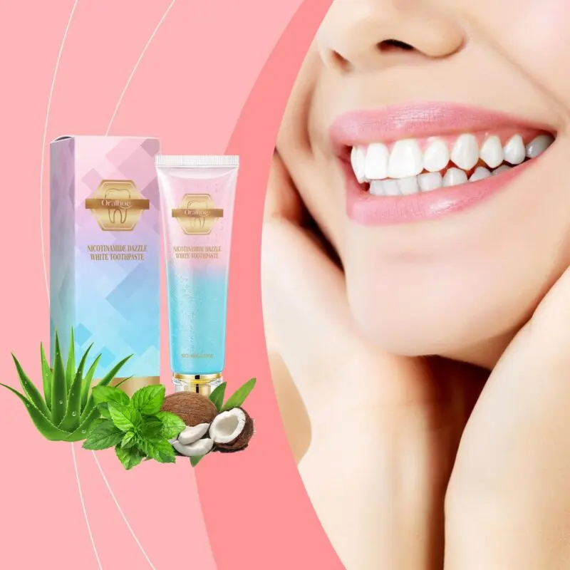 Oralhoe Niacinamide Toothpaste: Whitening, Fresh Breath, Sensitive Gums - Image 2
