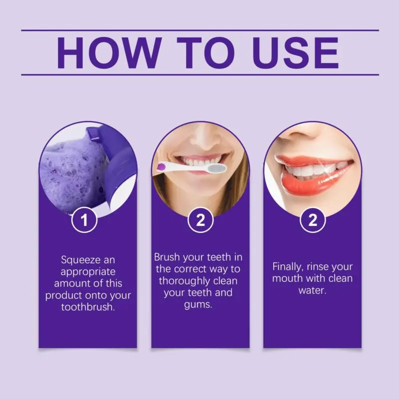 Oralhoe Purple Teeth Mousse: Stain Removal, Gentle Cleaning & Oral Care - Image 5