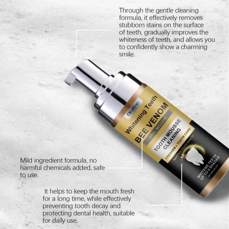 Oralhoe Teeth Cleaning Mousse: Gentle Stain, Odor & Grime Removal for Daily Oral Care - Image 4