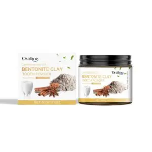 Oralhoe Volcanic Ash and Bentonite Tooth Powder for Stain Removal