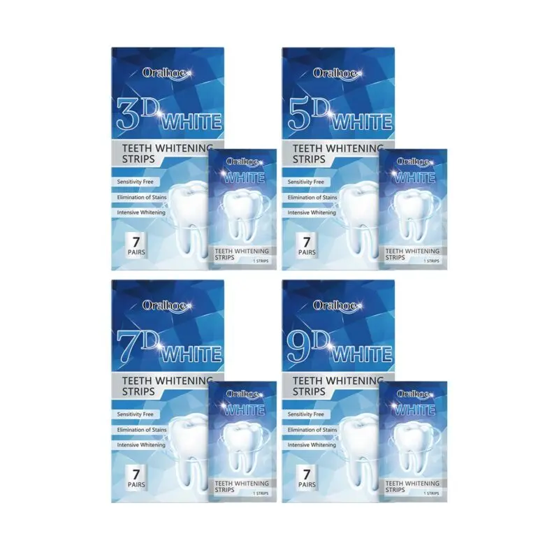 Oralhoe Teeth Whitening Strips - Stain Removal, Fresh Breath & Brightening
