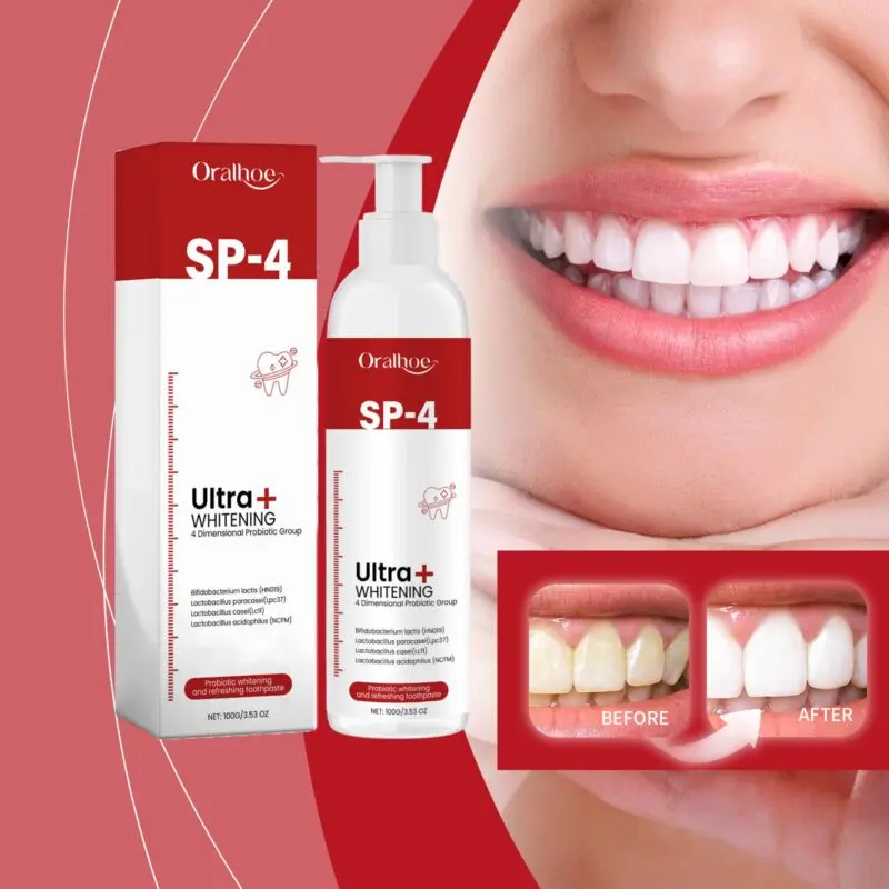 Oralhoe Brightening Toothpaste for Bad Breath, Yellow Stains & Gum Care - Image 2