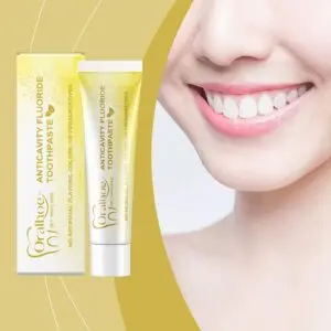 Oralhoe Pineapple Toothpaste - Mild Fruit Flavor, Daily Whitening & Oral Care