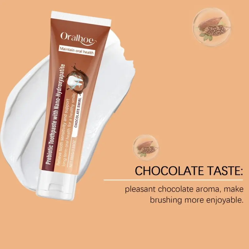 Oralhoe Chocolate Toothpaste for Gentle Tartar, Stain, and Odor Care - Image 3