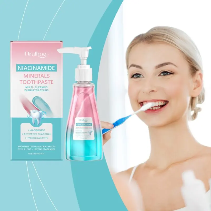 Oralhoe Niacinamide Toothpaste for whitening, enamel support, and gentle tartar removal