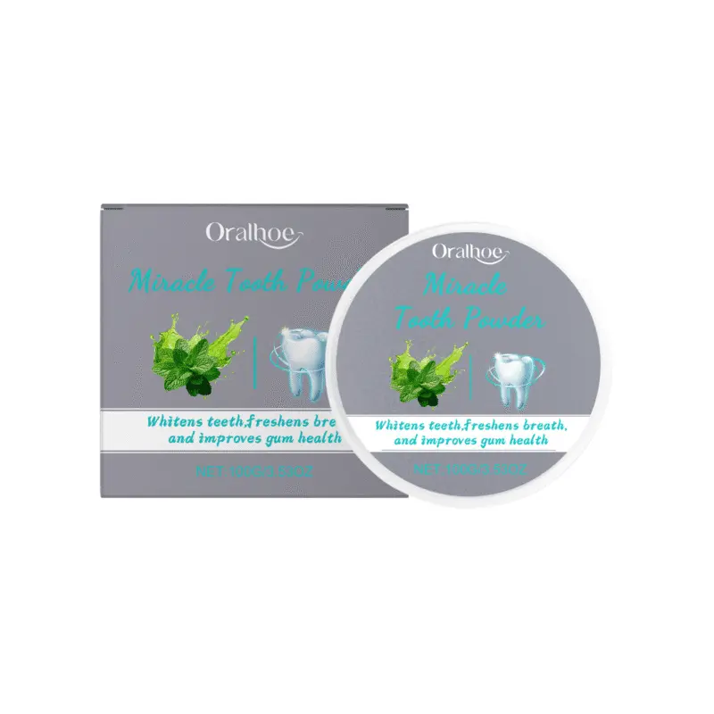 Oralhoe Mint Tooth Powder: Gentle Teeth Cleaning for Fresh Breath & Oral Hygiene