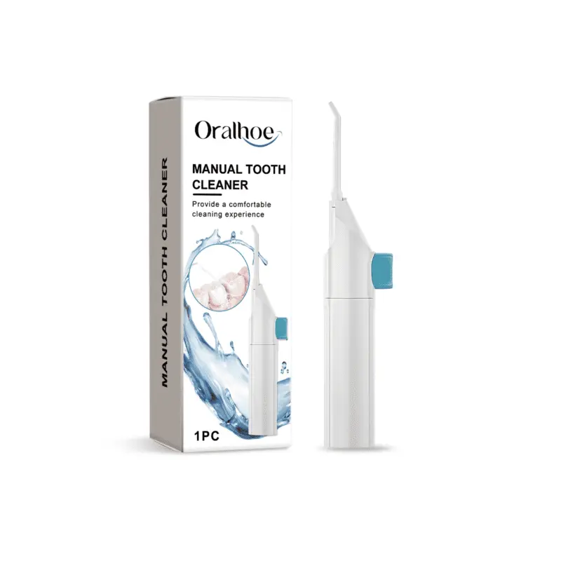 Oralhoe Manual Water Flosser for Gentle Teeth Cleaning and Oral Care