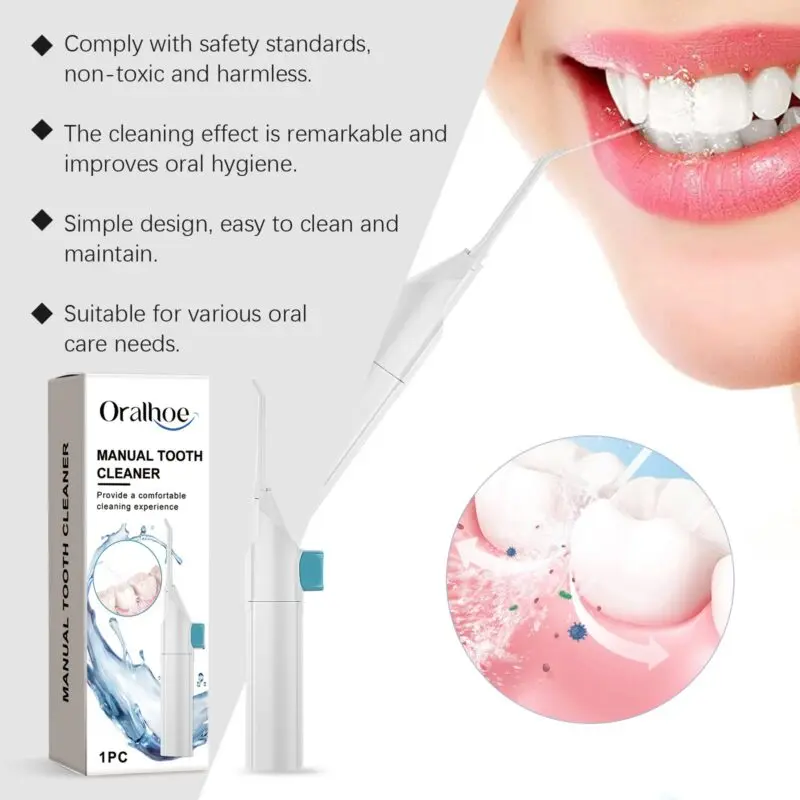 Oralhoe Manual Water Flosser for Gentle Teeth Cleaning and Oral Care - Image 3