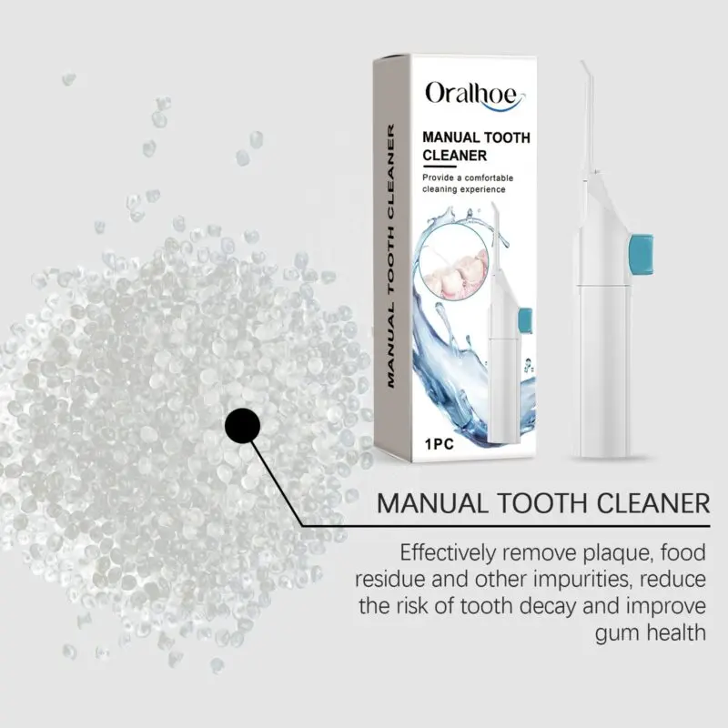 Oralhoe Manual Water Flosser for Gentle Teeth Cleaning and Oral Care - Image 4