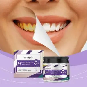 Oralhoe Mint Toothpaste Tablets - Stain Removal & Fresh Breath