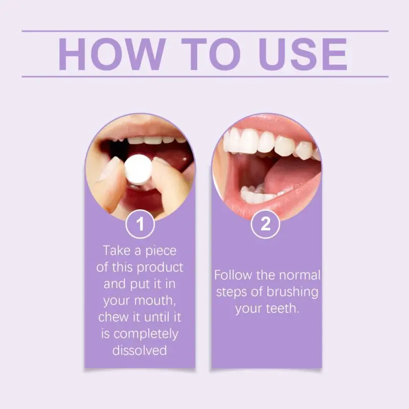 Oralhoe Mint Toothpaste Tablets - Stain Removal & Fresh Breath - Image 5