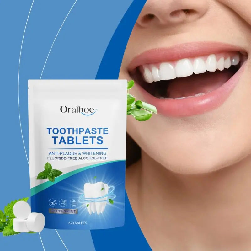 Oralhoe Mint Toothpaste Tablets: Stain Removal & Fresh Breath