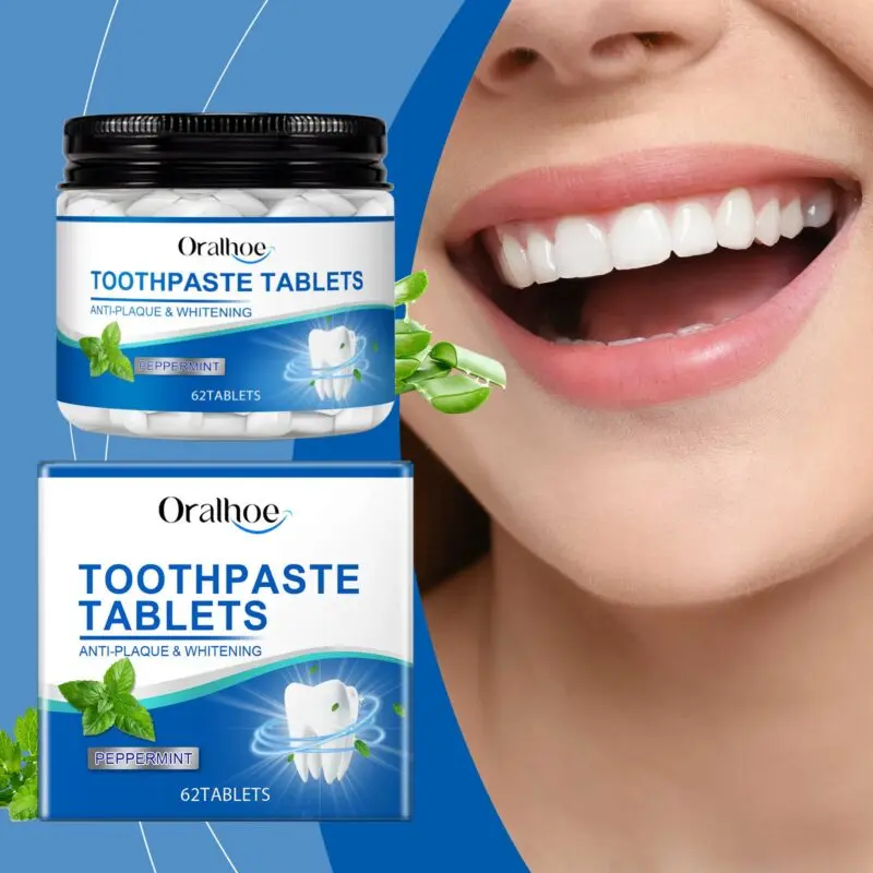 Oralhoe Mint Tooth Tablets: Brightening, Stain Removal & Fresh Breath - Image 2