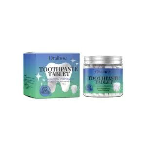 Oralhoe Whitening Toothpaste Tablets Mint - Removes Yellow Stains, Tartar, Odor