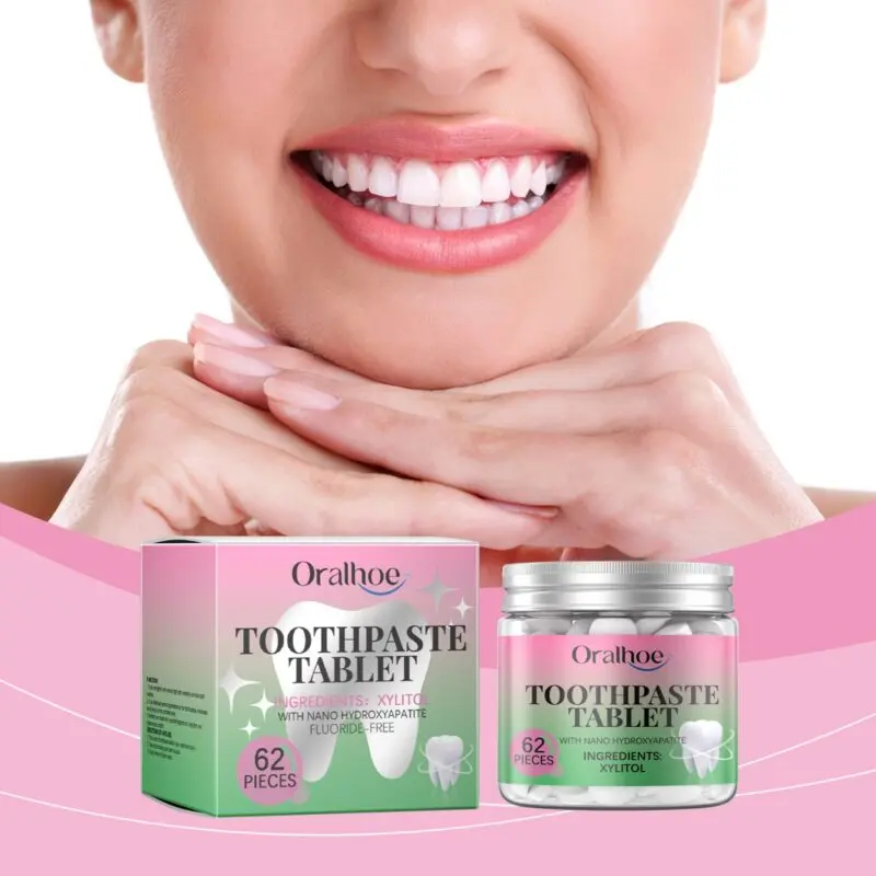 Oralhoe Bubblegum Toothpaste Tablets for Fresh Mouth & Teeth Cleaning - Image 2