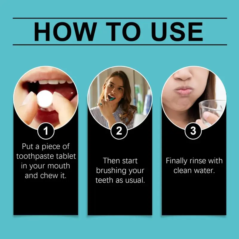 Holly Whitening Toothpaste Tablets: Teeth Cleaning, Fresh Breath & Enamel Care - Image 6