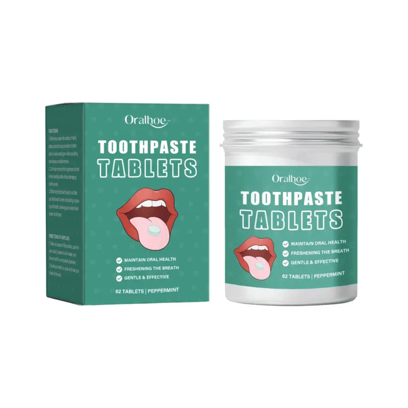 Oralhoe Clean Toothpaste Tablets: Stain Removal & Fresh Breath - Image 2