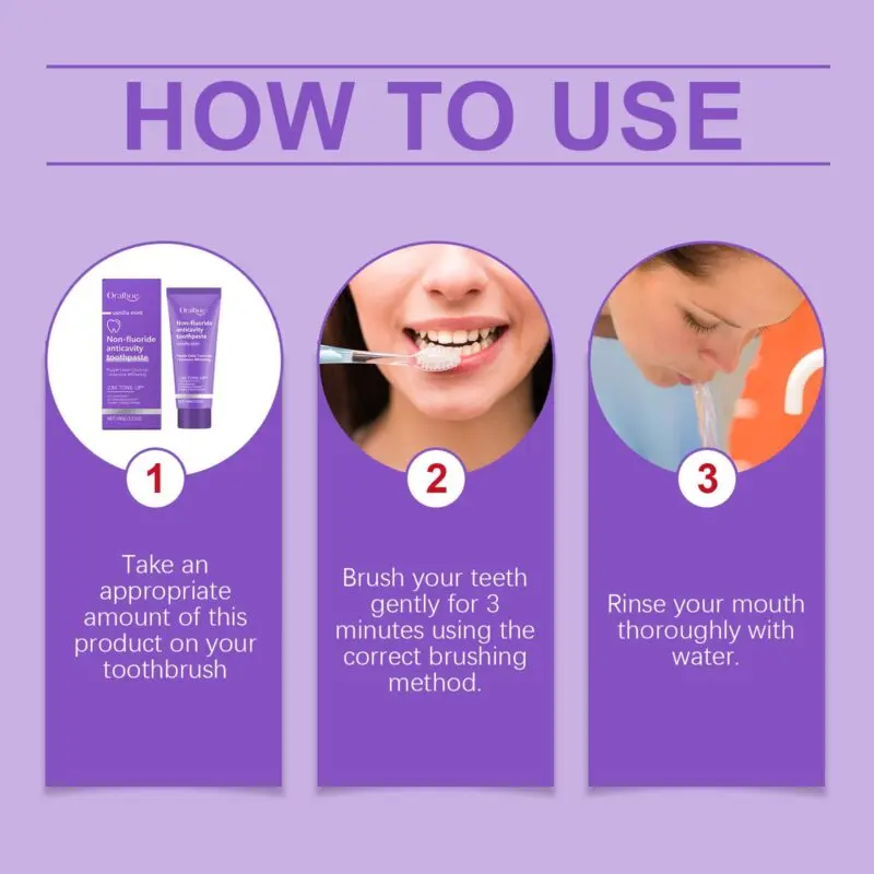 Oralhoe Purple Gloss Toothpaste - Gentle Yellow, Tartar & Odor Care, Fresh Mouth - Image 6