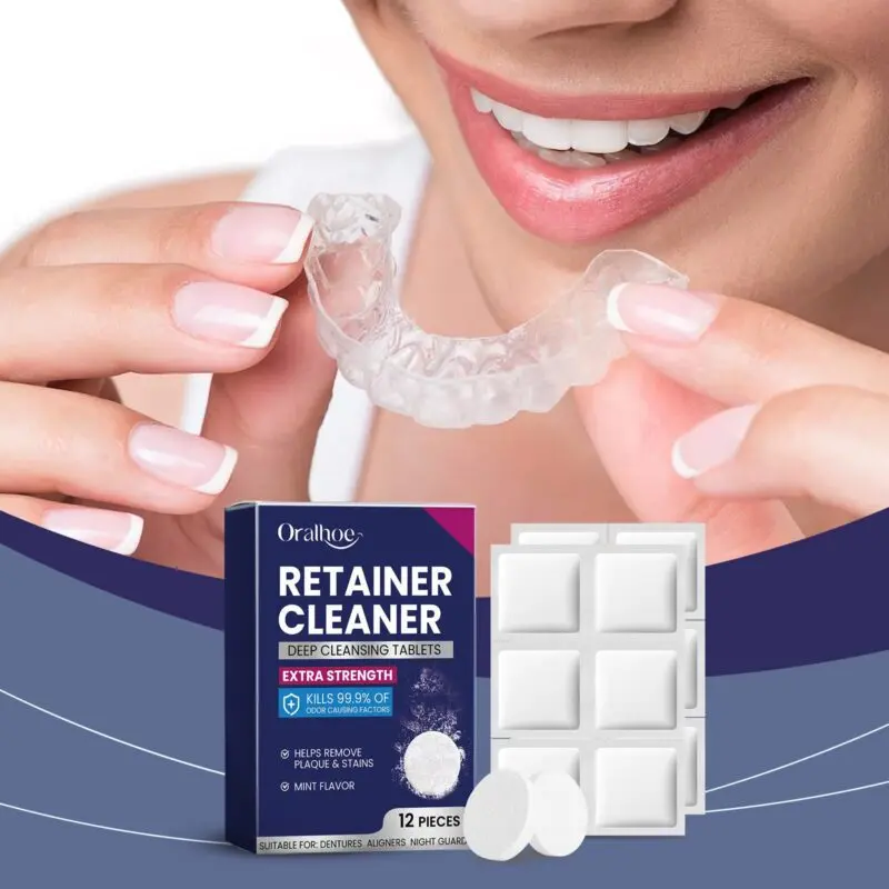 Oralhoe Dental Appliance Cleaning Tablets - Stain & Odor Removal - Image 2