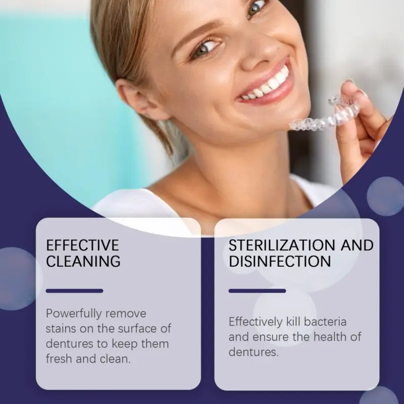 Oralhoe Dental Appliance Cleaning Tablets - Stain & Odor Removal - Image 3