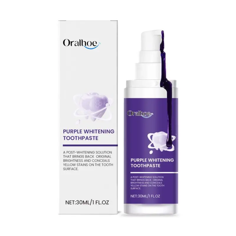 Oralhoe Purple Toothpaste: Tartar & Stain Removal, Mint Fresh