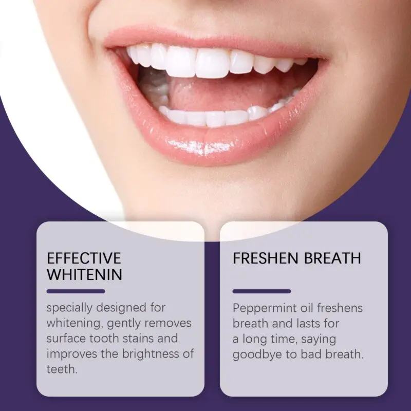 Oralhoe Purple Toothpaste: Tartar & Stain Removal, Mint Fresh - Image 3