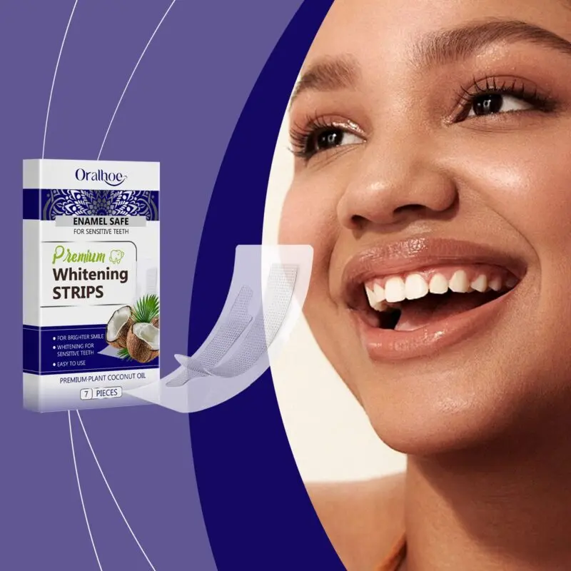 Oralhoe Teeth Whitening Strips - Home Dental Care for Brightening & Stain Removal - Image 2