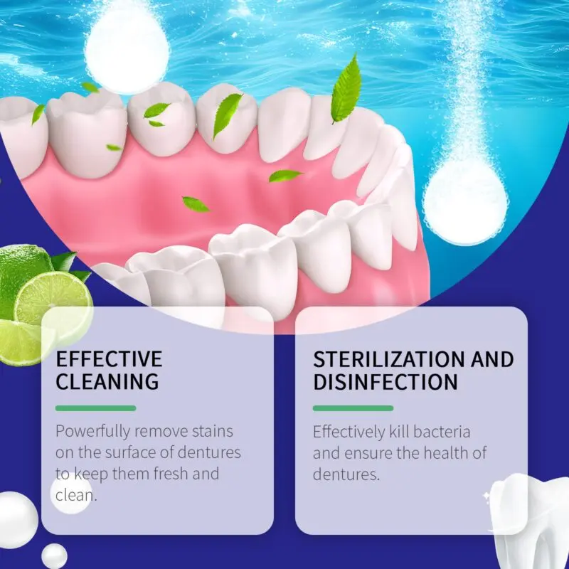 Oralhoe Denture Cleaning Tablets: Fresh Breath & Stain Removal - Image 4