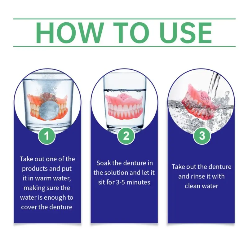 Oralhoe Denture Cleaning Tablets: Fresh Breath & Stain Removal - Image 6